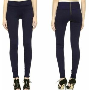 Veronica Beard Pull On Back Zip Skinny Pants Jeans Blue Sz 4‎